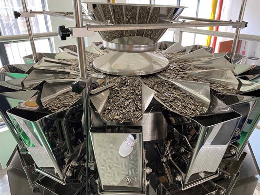 多頭コンピュータ化組み合わせの粒液体粉末包装機