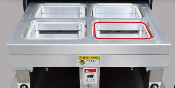 改変された大気包装中の鶏肉,魚類,野菜のためのガスフラッシュトレイ密封器