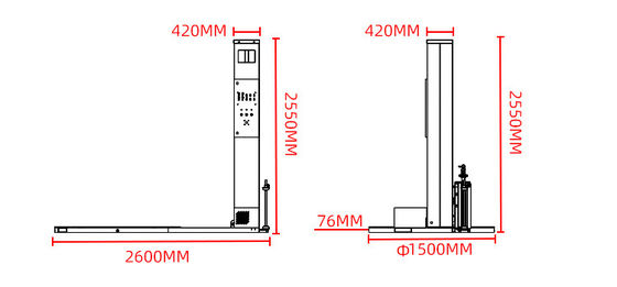 1P 電圧パレット包装機 パレット用完全自動パレットストレッチ包装機