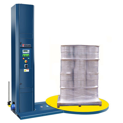 2400mm コラムの高さ プラスチックフィルムのための完全自動パレットストレッチ包装機