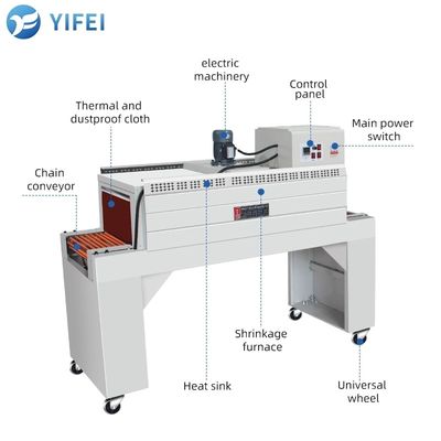 ビデオ 技術サポート ギフトパッケージング用の自動450L収縮包装機