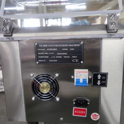 テーブルトップ DZ260 食品と卵の保存のための半自動真空包装機