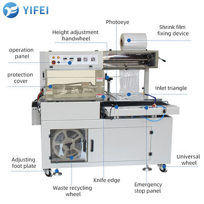 最大縮小サイズ 200*95*40mm L型シール切断縮小機械