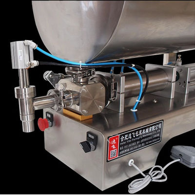 1100*480*800mm 304ステンレス鋼のソースのための水平気圧充填機