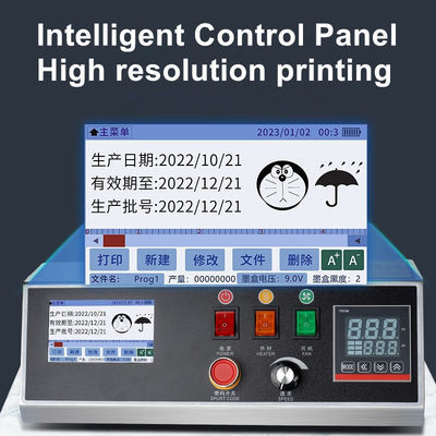 化学 PM-1800 自動連続帯 プラスチックバッグ インクコードシール機 賞味期限プリンタ