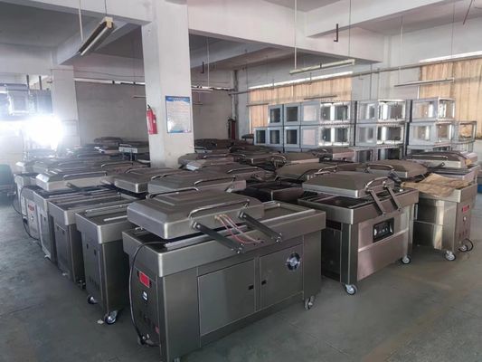 4Pcsシールストリップのための商業用セミオートマティックDZ 400ダブルチャンバー真空シール機