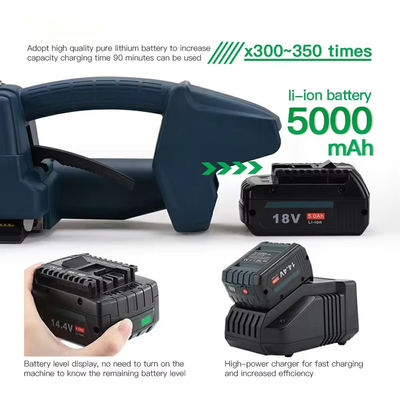 400-3200N の緊張力と100-200mm/s の緊縮速度のための電気ストラッピングツール