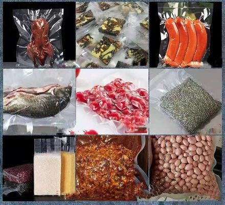 プラスチック製の包装材料 商用ダブルグルーブチキン肉真空包装機