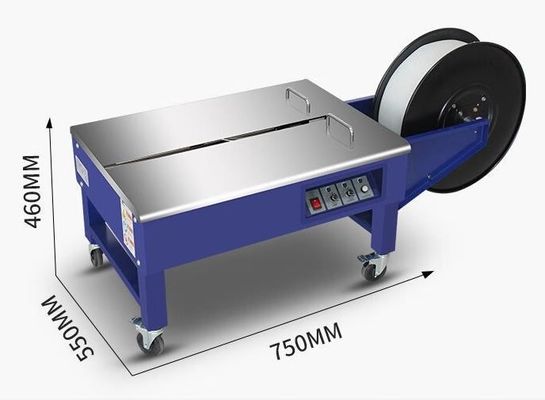 60 KG 縦半自動 PP ベルト 箱 梱包 ストラッピング マシン 250W 電源