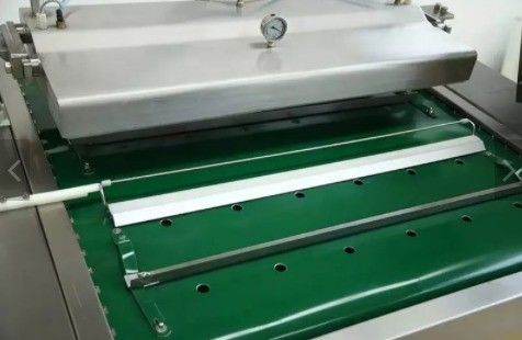 電気駆動 1000 ダブルストライプ オート 豆製品と野生野菜 連続真空包装機