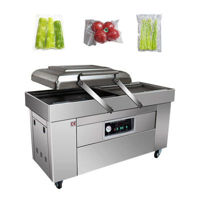 半自動 完全鶏肉とターキー用の商用ダブル室真空包装機