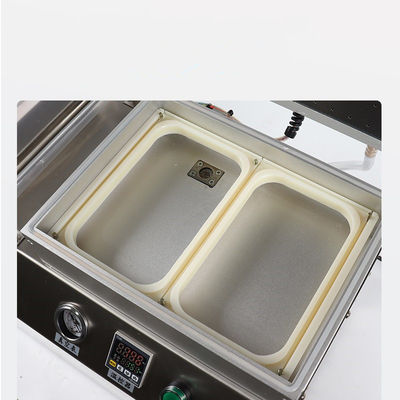 電気駆動真空トレイシラーとマップ スキンパックマシン 新鮮な牛肉ステーキ肉