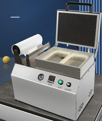 プラスチック製の包装材料で電動駆動の海産物の真空熱形化機械