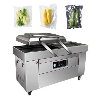 900W 220V 工業用食品包装機械のための二室肉真空密封機