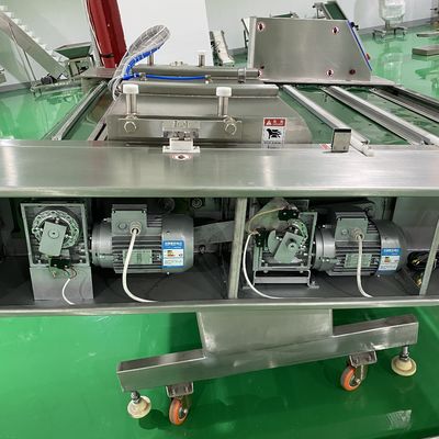 密封幅10mmの産業用連続コンベヤー真空密封包装機