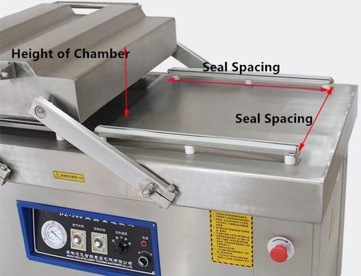 2200W DZ-600/2S 魚ステーキ ハードウェア 液体牛肉用 スタンド ダブル室真空包装機