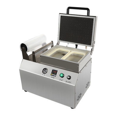 220V/50HZ 110V/50HZ 小型の食品用肉皿密封器 バキュムフィルム皮膚包装用