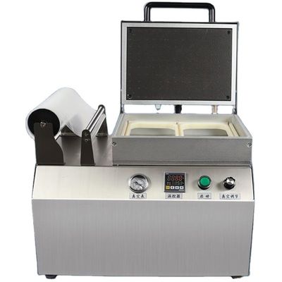220V/50HZ 110V/50HZ 小型の食品用肉皿密封器 バキュムフィルム皮膚包装用