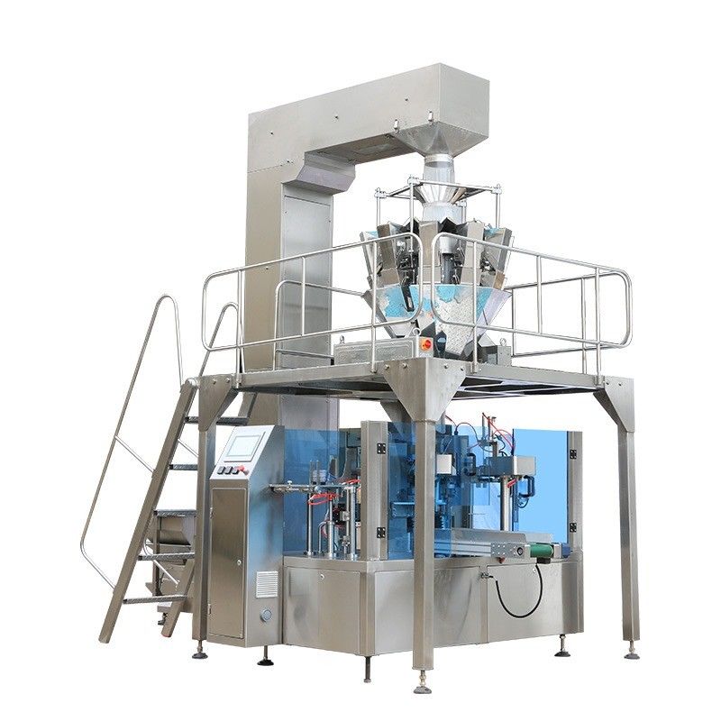 プラスチックの材料 ローータリーポーチ パッキングマシン 500g 高精度