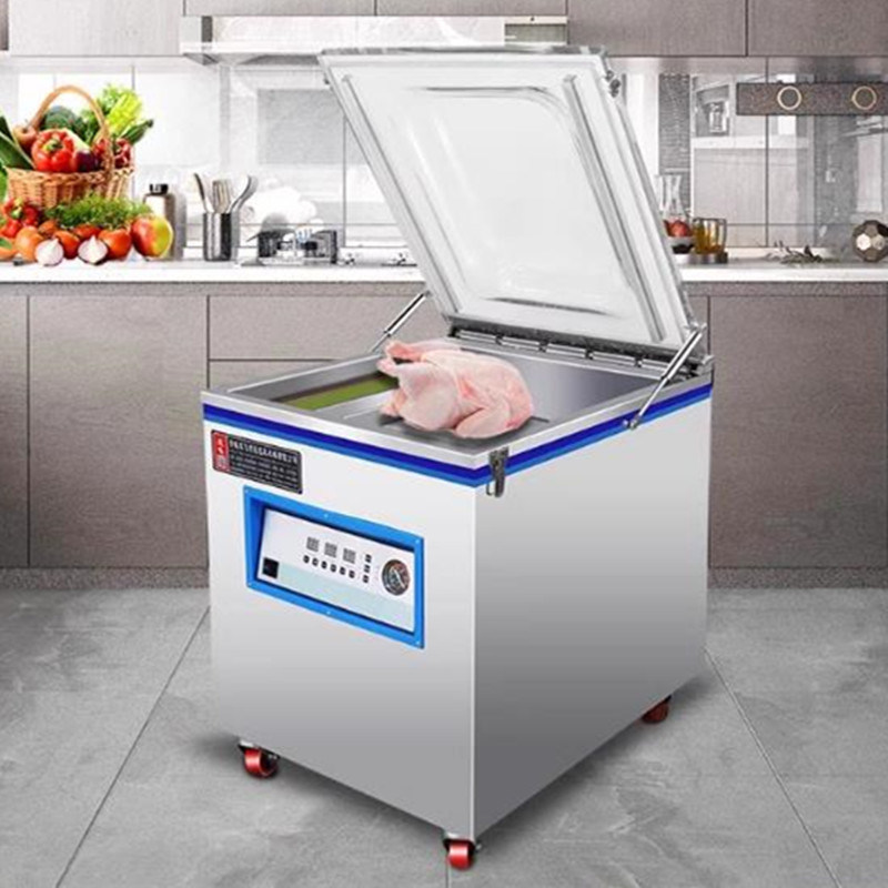 食品肉密封器 2Pc密封帯と20m3/hポンプレートを持つ真空包装機