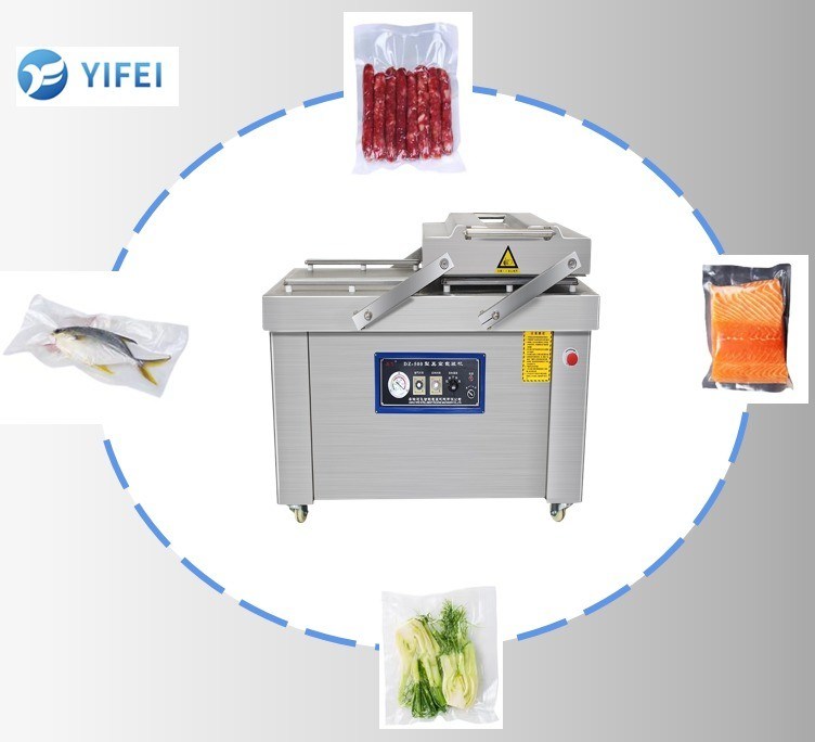 ダブルルーム真空密封機 ポンプ速度 100m3/h 食品保管真空包装機