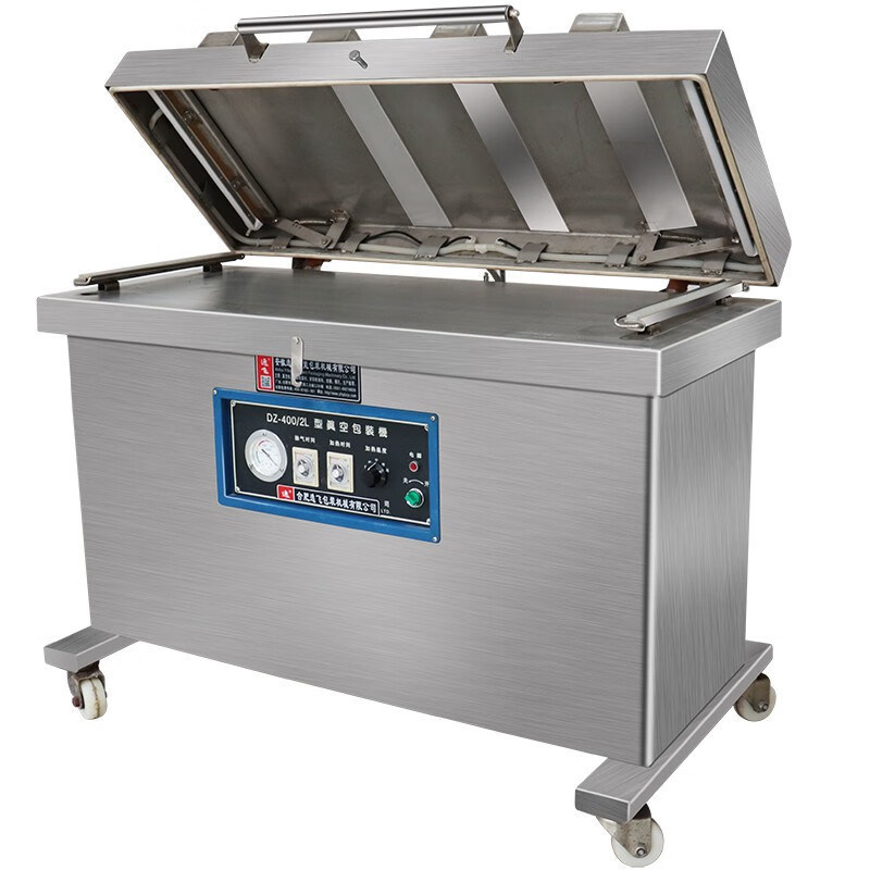 400mm*2Pcsの密封長と40m3/hのポンプ速度を持つ海魚真空梱包機